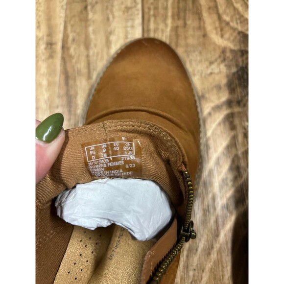 Clarks Collection Leather Side Zip Shooties - Camzin Pace 8.5 - Picture 5 of 5